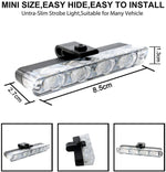 Bike -Car Grill White Flashers, Strobe light with wireless remote control- 4 PCs