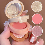 Blusher And Highlighter kit- 3in1 pallate- Professional Makeup kit for Eyes and Cheeks