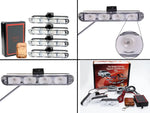 Bike -Car Grill White Flashers, Strobe light with wireless remote control- 4 PCs