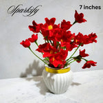 Set of 5 Artificial flowers Small Plants
