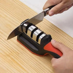 Kitchen Knife Sharpener Adjustable 4 in 1 Manual Knives and Scissor Sharpener
