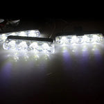 Bike -Car Grill White Flashers, Strobe light with wireless remote control- 4 PCs