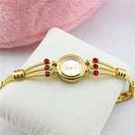 Elegant Luxury Full Diamond Quartz Watch / Ladies Korean Fashion