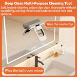 Foldable Desktop Mop, Mini Sponge Mop, Portable Mini Self Squeezing Wet Dry Mops for Bathroom & Kitchen